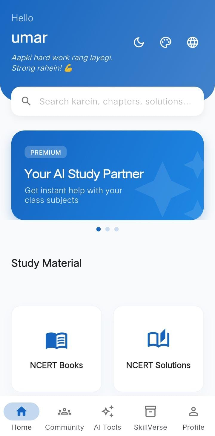 Apna Study AI Home Screen